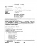 PLAN DE DESARROLLO CURRILAR DATOS INFORMATIVOS