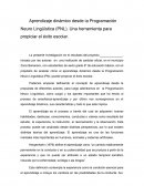Aprendizaje dinámico desde la Programación Neuro Lingüística (PNL)