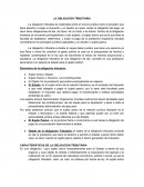 LA OBLIGACION TRIBUTARIA. CARACTERISTICAS DE LA OBLIGACION TRIBUTARIA