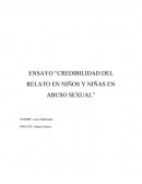 ENSAYO “CREDIBILIDAD DEL RELATO EN NIÑOS Y NIÑAS EN ABUSO SEXUAL”