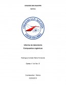 Informe laboratorio análisis elemental de los compuestos órganicos