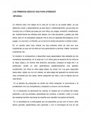 LOS PRIMEROS AÑOS DE VIDA PARA APRENDER