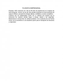 FILOSOFIA EMPRESARIAL . MISIÓN. Página 1