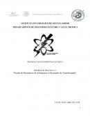 Prueba de Resistencia de Aislamiento a Devanados de Transformador