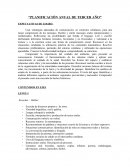 PLANIFICACIÓN ANUAL DE TERCER AÑO EXPECTATIVAS DE LOGRO