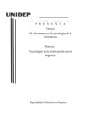Tecnologías de la información. Mi vida inmersa en las tecnologías de la información