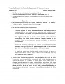 Proceso De Selección Para Puesto En Departamento De Recursos Humanos