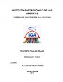 PROYECTO FINAL DE GRADO RESTAURANT “TUNKI”
