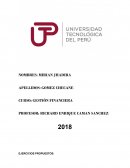 GESTIÒN FINANCIERA. EJERCICIOS PROPUESTOS