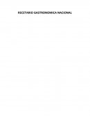 RECETARIO GASTRONOMICA NACIONAL
