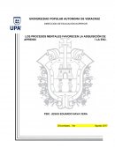 Los procesos mentales favorecen la adquisicion de aprendi
