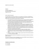 Asunto: Derecho de petición.