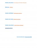 Sistemas de producción. Nombre de la tarea: Análisis de procesos