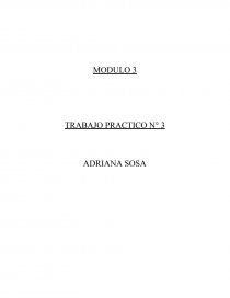 TRABAJO PRACTICO N° 3 ADRIANA SOSA PROGRAMA DE RESTABLECIMIENTO DE DERECHOS. Página 1