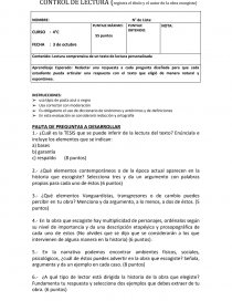 Lectura comprensiva de un texto de lectura personalizada. Página 1