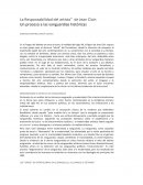 La Responsabilidad del artista” de Jean Clair: Un proceso a las vanguardias históricas