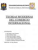 TEORIAS MODERNAS DEL COMERCIO INTERNACIONAL
