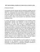 Oportunidades y desafíos de la democracia en América Latina