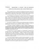 ORIENTACIONES AL DOCENTE PARA DAR RESPUESTAS ACERCA DE LA SEXUALIDAD DEL NIÑO Y NIÑA DE PRIMER GRADO