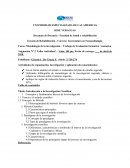 Metodología de la investigación – Trabajo de Evaluación formativa / sumativa
