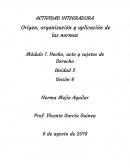 Origen, organización y aplicación de las normas