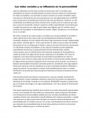 Las redes sociales y su influencia en la personalidad