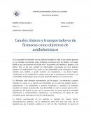 Canales iónicos y transportadores de fármacos como objetivos de antihelmínticos