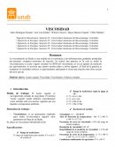 La viscosidad de un fluido