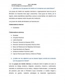 ¿Quiénes son los grupos de interés en la empresa que usted labora?