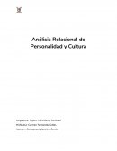 Análisis Relacional de Personalidad y Cultura