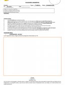 EVALUACIÓN DIAGNÓSTICA