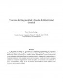 Teorema de Singularidad y Teoría de Relatividad General