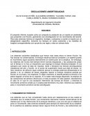 OSCILACIONES AMORTIGUADAS. Departamento de Ingeniería Industrial