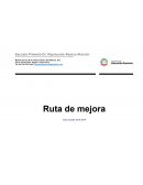 Ruta de mejora Ciclo escolar 2018-2019