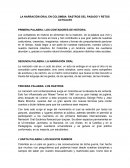 LA NARRACIÓN ORAL EN COLOMBIA: RASTROS DEL PASADO Y RETOS ACTUALES