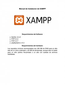 Manual de instalacion de XAMPP. Página 1