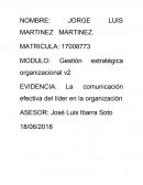 Gestión estratégica organizacional v2. La comunicación efectiva del líder en la organización