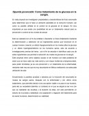 Opuntia joconostle: Como tratamiento de la glucosa en la sangre