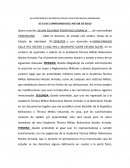 Acta de compromiso del mayor de edad