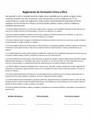 Reglamento de Formación Cívica y Ética