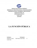 LA FUNCIÓN PÚBLICA Concepto