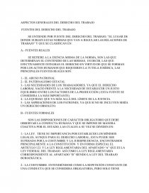 ASPECTOS GENERALES DEL DERECHO DEL TRABAJO. Página 1