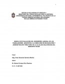 MODELO DE EVALUACIÓN DEL DESEMPEÑO LABORAL DE LOS TRABAJADORES ADSCRITOS A LA DIRECCIÓN DE RECAUDACIÓN Y ADMINISTRACIÓN TRIBUTARIA DE LA ALCALDÍA BOLIVARIANA DEL MUNICIPIO TOVAR