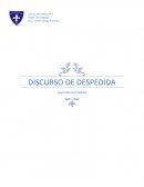 Discurso de Despedida 4° Medio