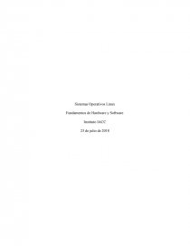 Sistemas Operativos Linux Fundamentos de Hardware y Software. Página 1