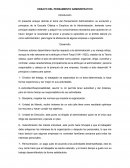 ENSAYO PENSAMIENTO ADMINISTRATIVO
