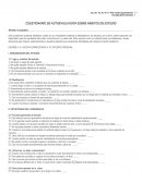 CUESTIONARIO DE AUTOEVALUACION SOBRE HÁBITOS DE ESTUDIO