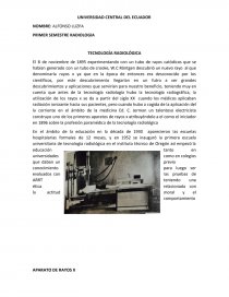 INTRODUCCION A LOS RAYOS X. Página 1