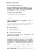 PROCEDIMIENTO ADMINISTRATIVO. FASE DE INSTRUCCIÓN