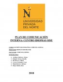 PLAN DE COMUNICACIÓN INTERNA - SISE